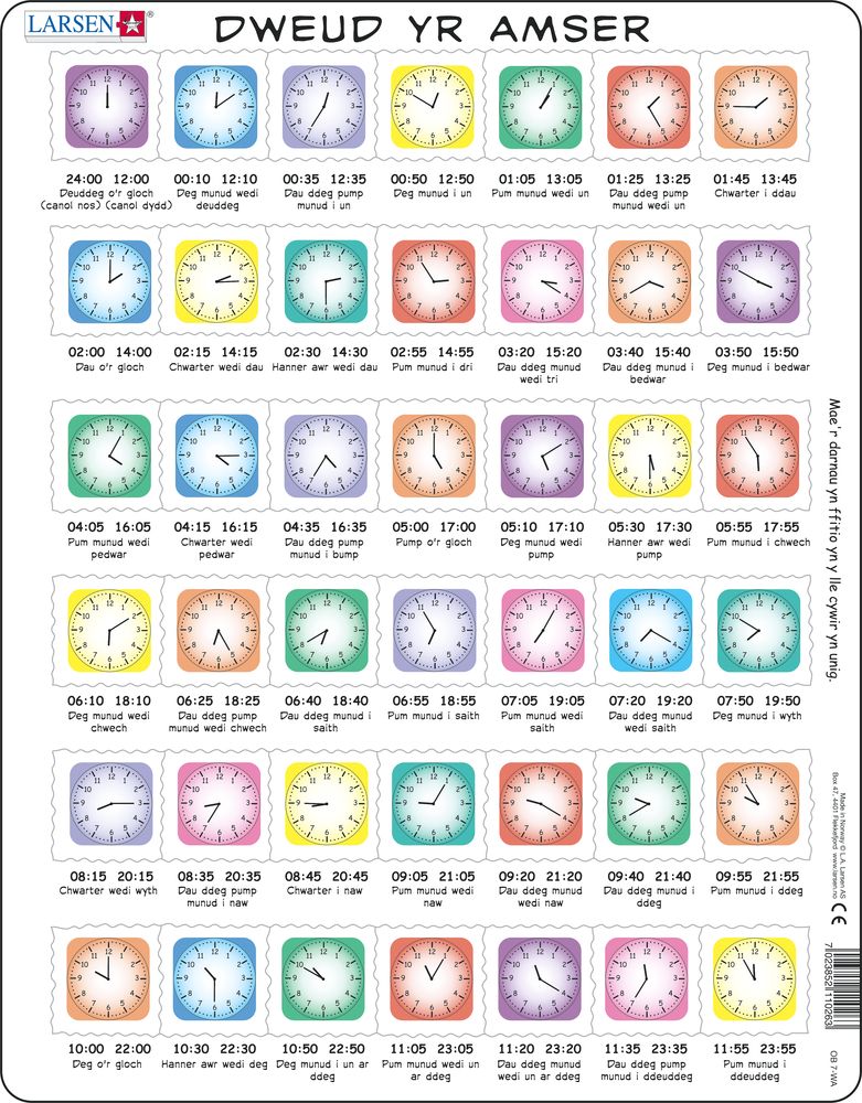 OB7 - Learn the Clock (Welsh) OB7 - Learn the Clock (Welsh)