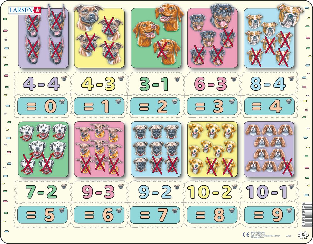 AR23 - Subtraksjon med tall og mengder fra 0–10 (Nøytralt)