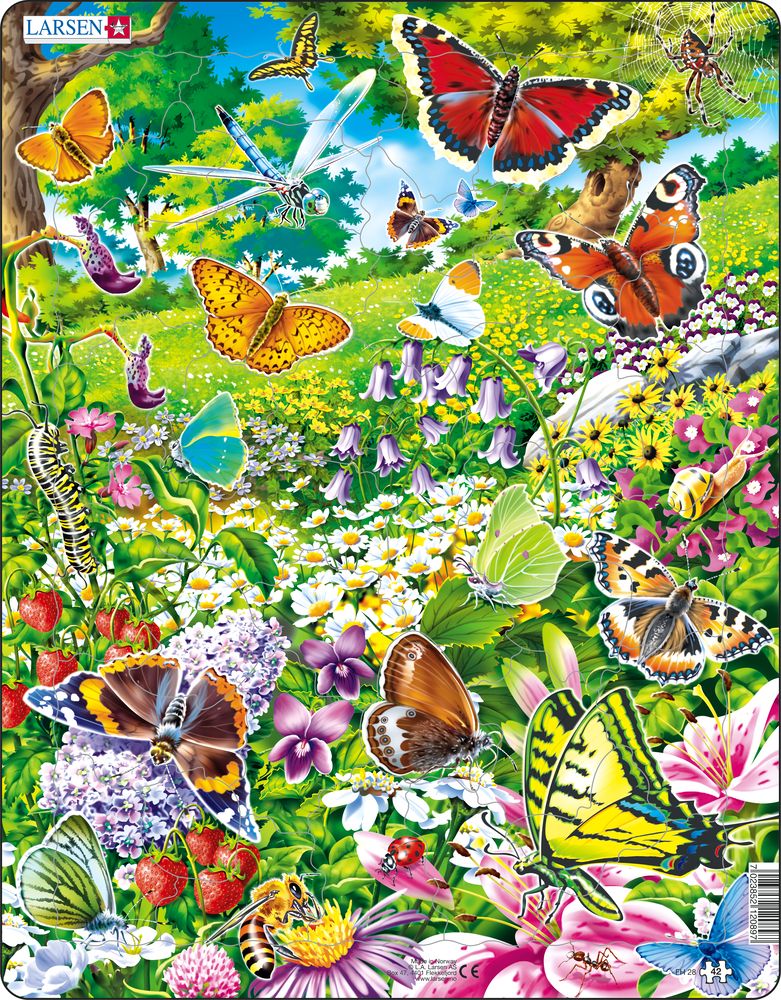 FH28 - Butterflies in a Beautiful Flower Field (Neutral) FH28 - Butterflies in a Beautiful Flower Field (Neutral)