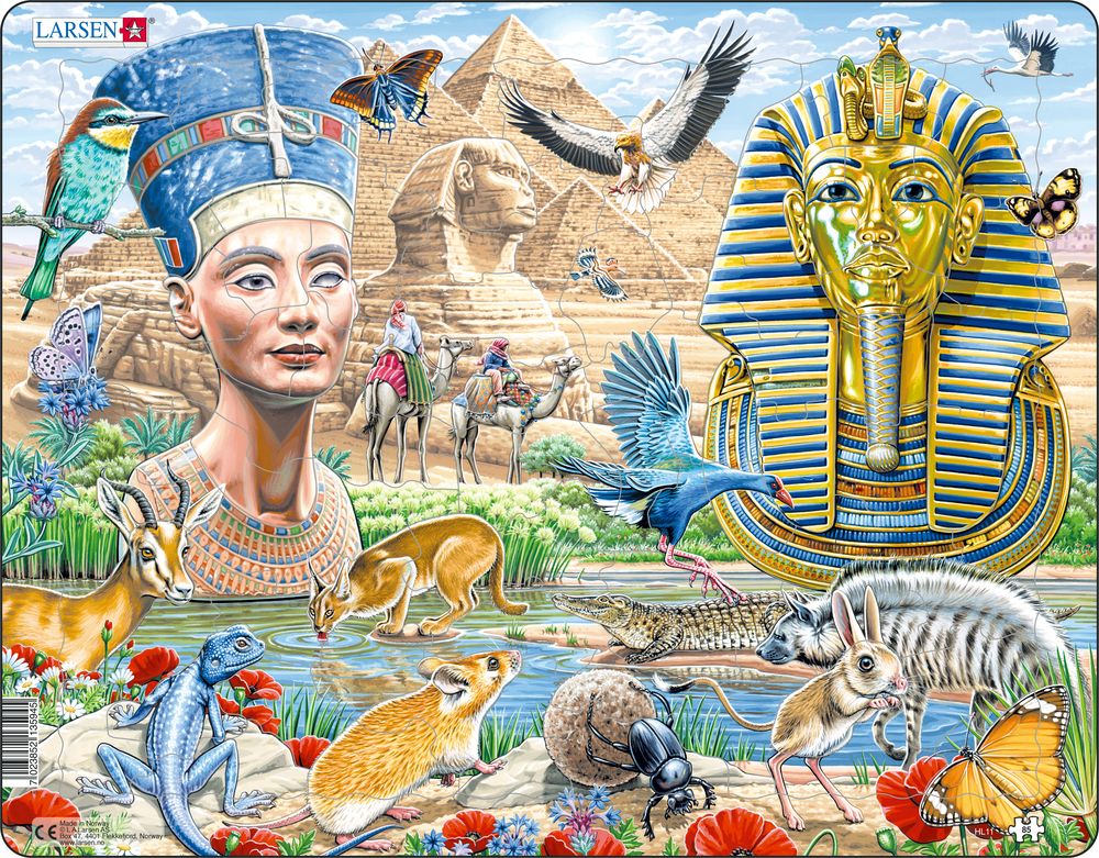 HL11 - The Sphinx and pyramids, Egyptian wildlife, Nefertiti and Tutankhamun (Neutral)