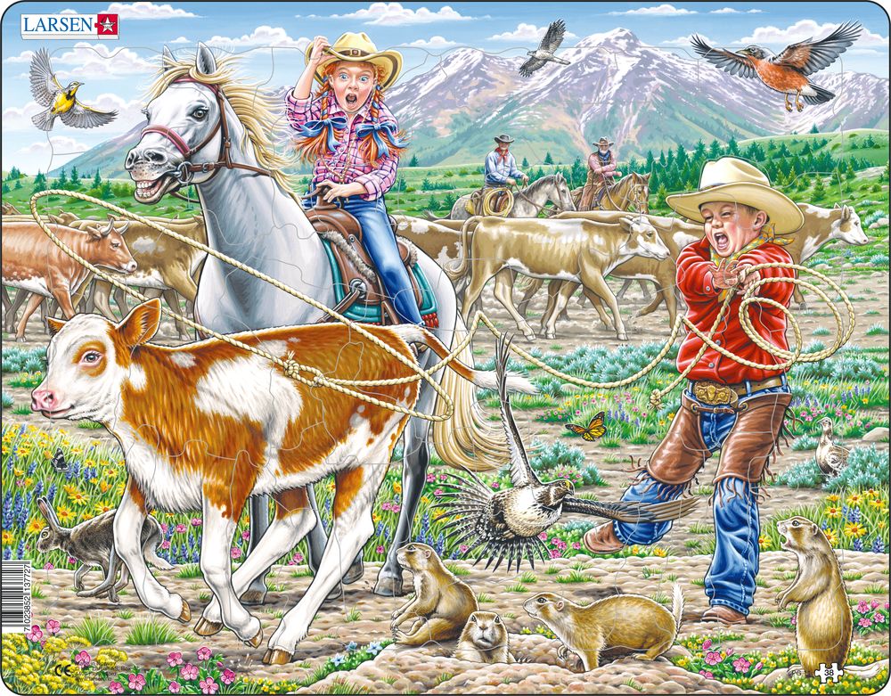 PG11 - Cowgirl and Cowboy with lasso (Neutral) PG11 - Cowgirl and Cowboy with lasso (Neutral)