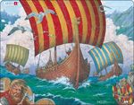 FI6 - Viking Ships Heading for Battle