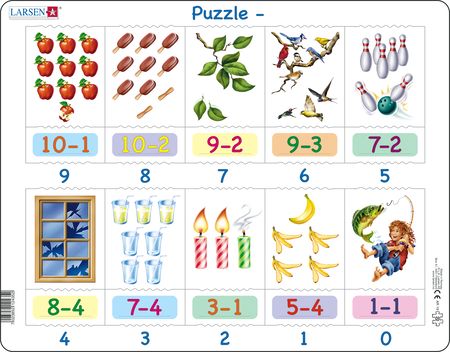 AR19 - Math puzzle: Subtraction from 10 - 0