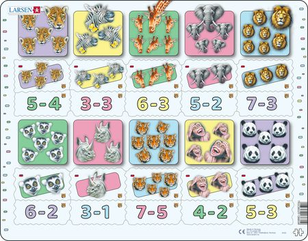 AR22 - Subtraksjonstegnet med tall og mengder fra 0–10