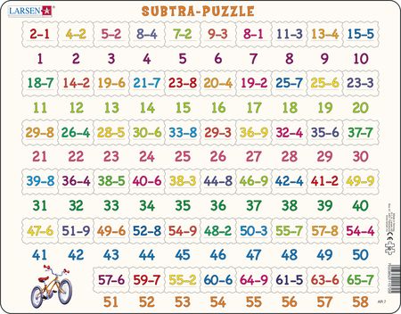AR7 - Math Puzzle Subtraction from 1-65