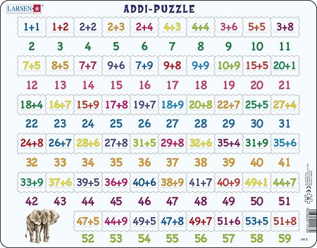 AR8 - Math Puzzle addition from 1 to 59