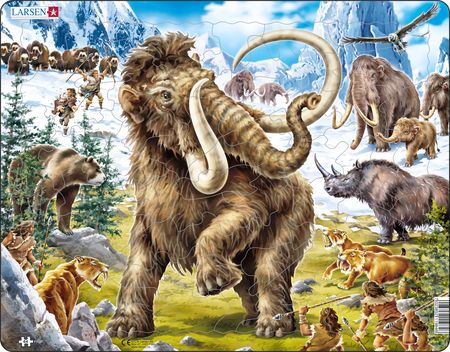 FH27 - Mammoths Being Hunted in Prehistoric Times