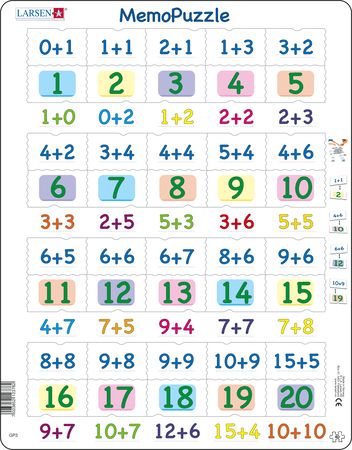 GP3 - MemoPuzzle: Addition with Numbers from 0-20