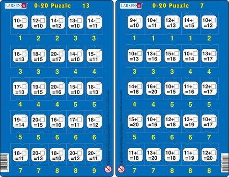 MATH13 - 0-20 Puzzle 13 & 7