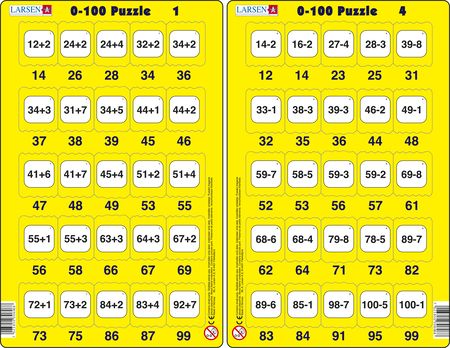 MATH14 - 0-100 Puzzle 1 & 4