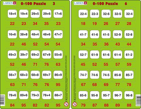 MATH16 - 0-100 Puzzle 3 & 6