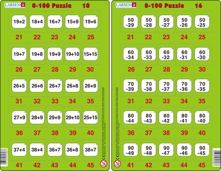 MATH20 - 0-100 Puzzle 10 & 16