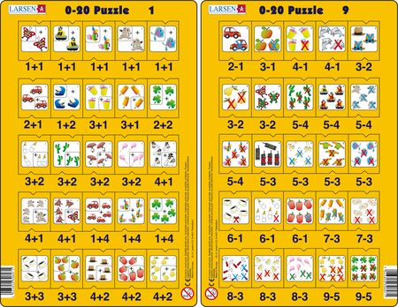 MATH7 - 0-20 Puzzle 1 & 9