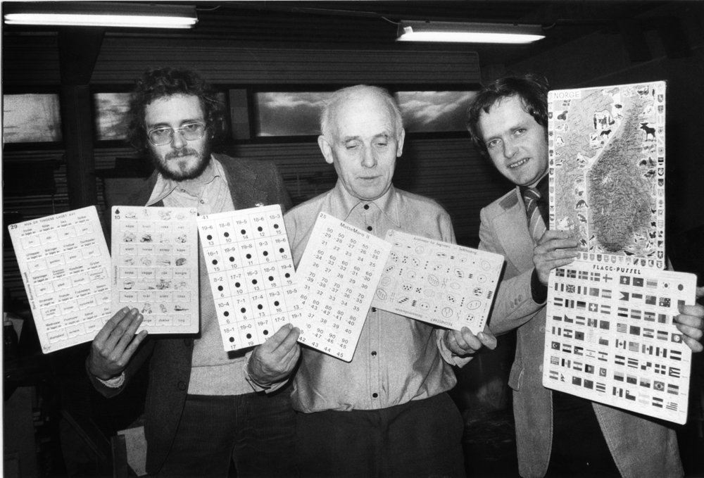 Fra venstre: Petter, Lars Andreas (Lasse) og Pål Larsen, ca 1980